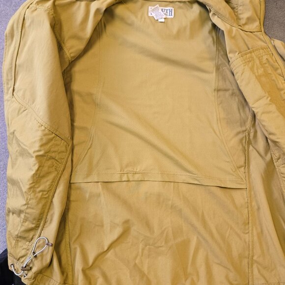 Duluth Trading Co. Mens Medium Gold Hooded Zip Jacket With Elastic Cuffs & Pocke - Picture 12 of 15